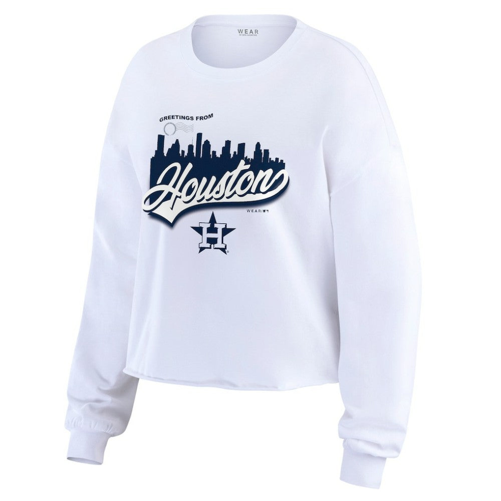 Houston Astros WEAR by Erin Andrews Women's Domestic Postcard Long Sleeve T-Shirt Online