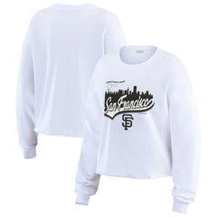 San Francisco Giants WEAR by Erin Andrews Women's Domestic Postcard Long Sleeve T-Shirt for sale