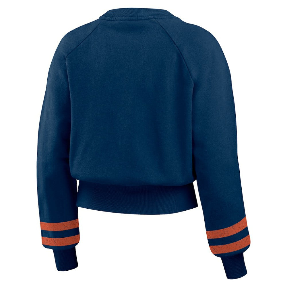 Houston Astros WEAR by Erin Andrews Women's Vintage Washed Cropped Pullover Sweatshirt Discount