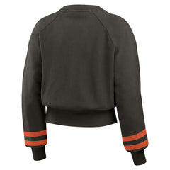 San Francisco Giants WEAR by Erin Andrews Women's Vintage Washed Cropped Pullover Sweatshirt Sale
