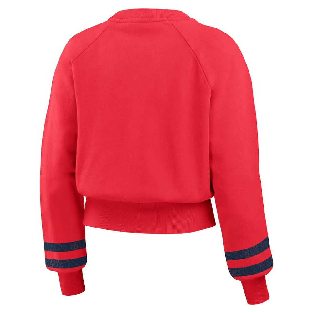 St. Louis Cardinals WEAR by Erin Andrews Women's Vintage Washed Cropped Pullover Sweatshirt Online