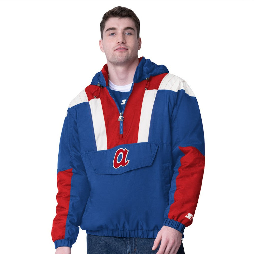 Atlanta Braves Starter Cooperstown Collection Charger Half-Zip Jacket Outlet