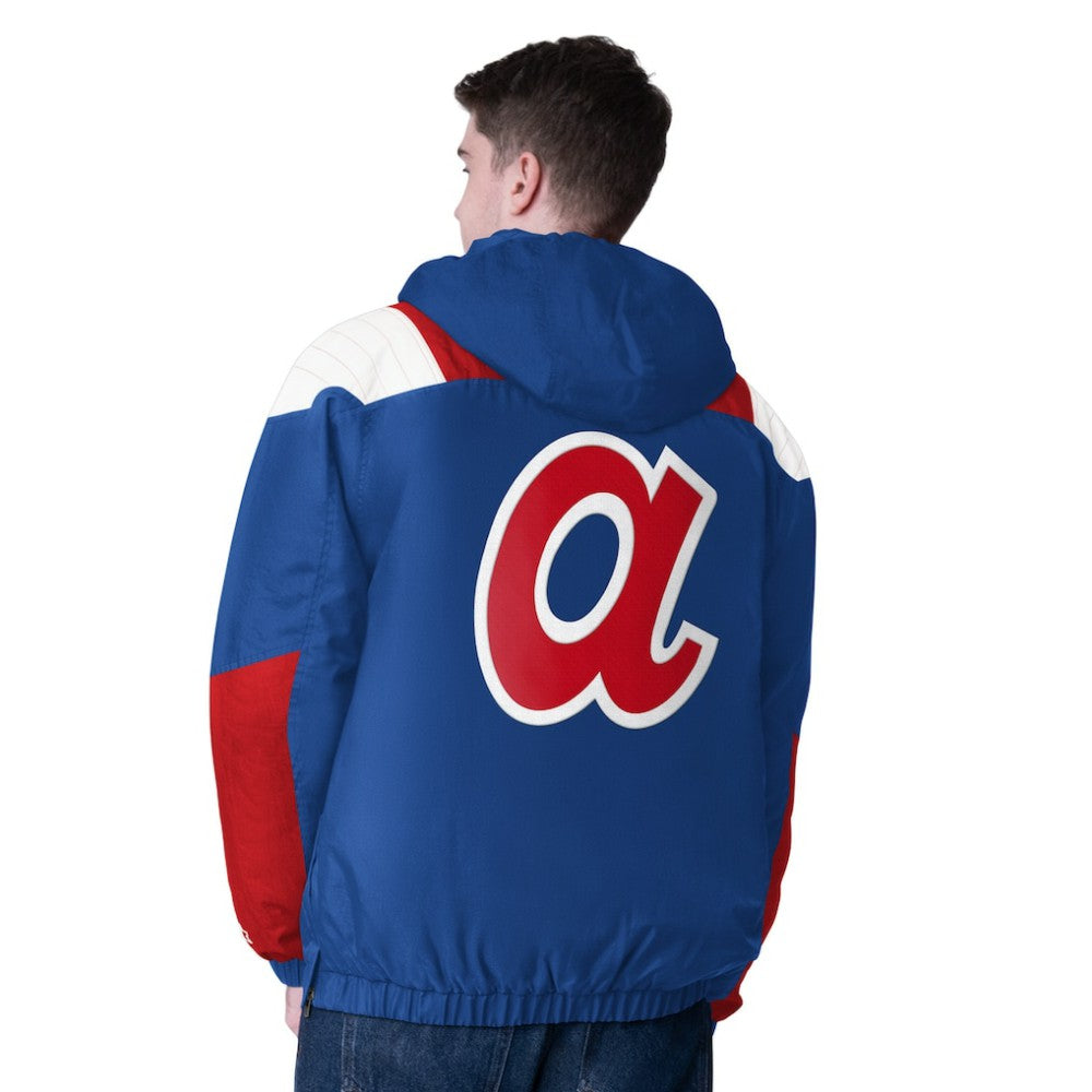Atlanta Braves Starter Cooperstown Collection Charger Half-Zip Jacket Outlet