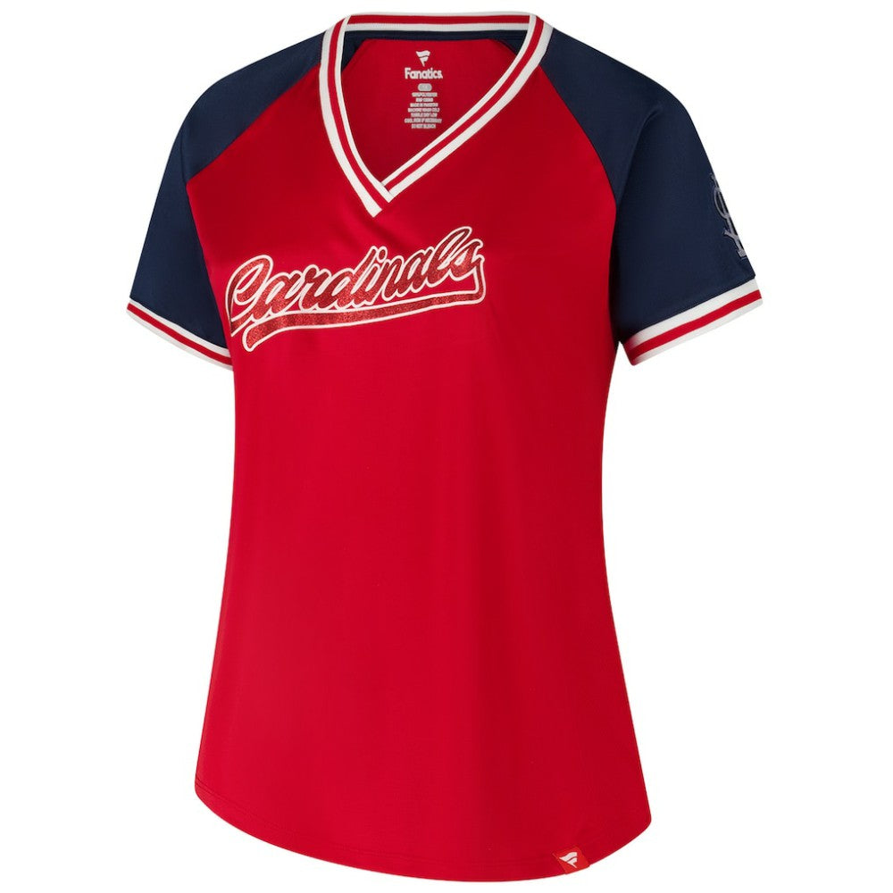 St. Louis Cardinals Profile Women's Plus Size Crossover V-Neck T-Shirt Online