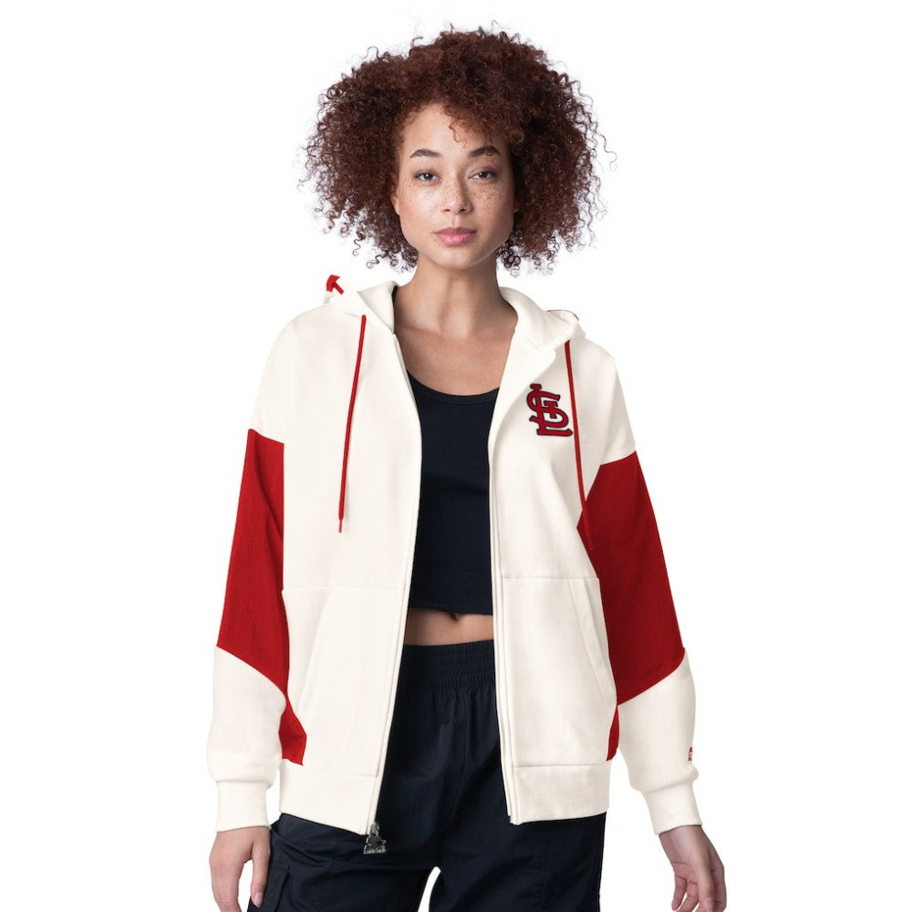 St. Louis Cardinals Starter Women's Scrimmage Full-Zip Hoodie Discount