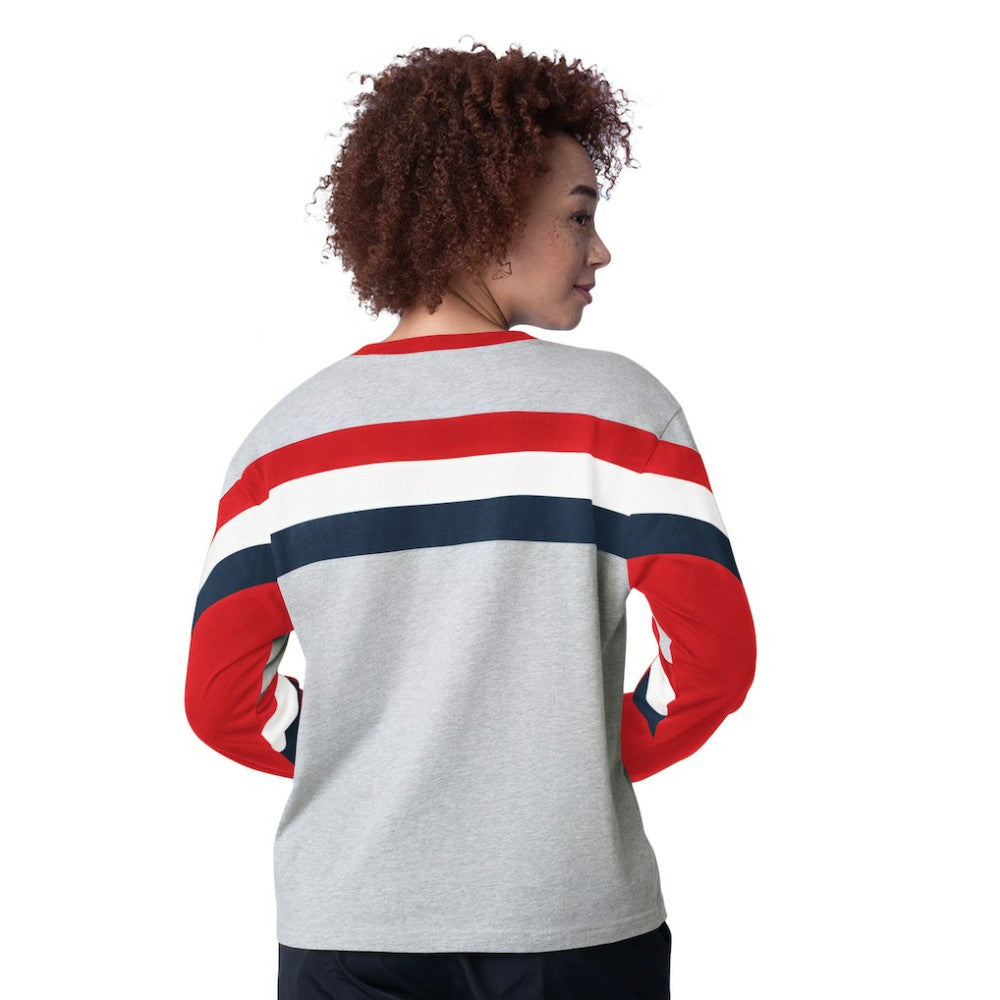 St. Louis Cardinals Starter Women's Triple A Fashion Color Block Long Sleeve Top Sale