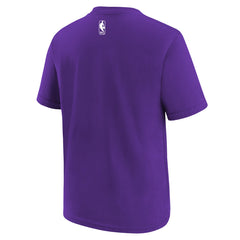 Nike Phoenix Suns Youth 2025/26 City Edition Essential Logo T-Shirt Purple