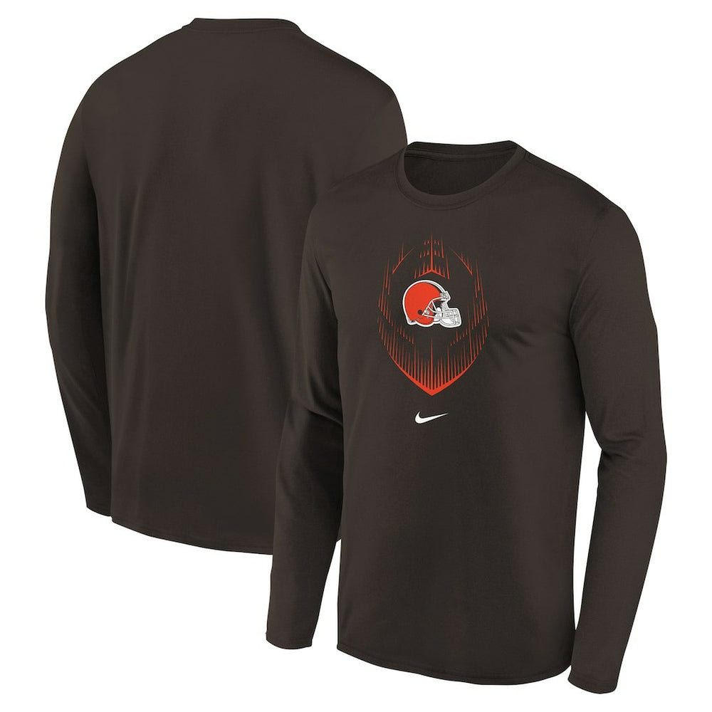 Cleveland Browns Preschool Legend Icon Long Sleeve T-Shirt - Brown - Nike