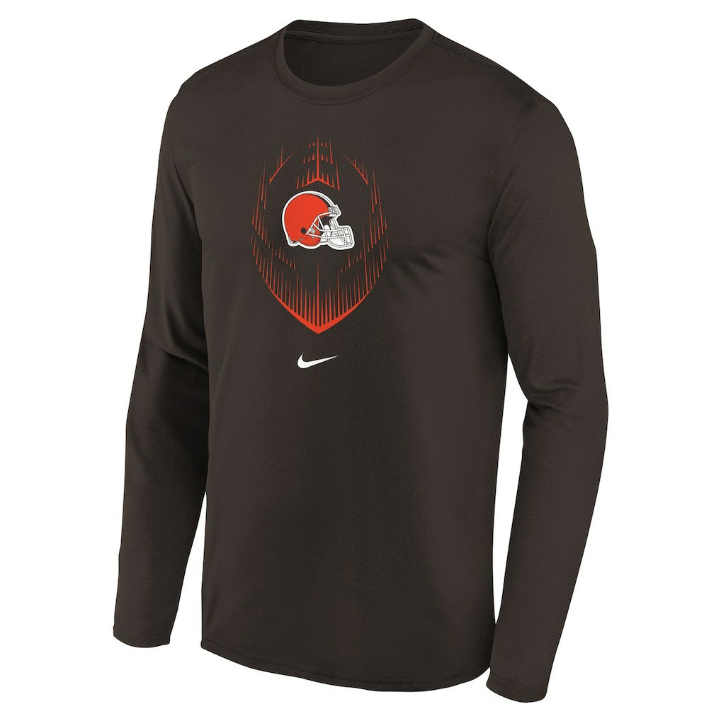 Cleveland Browns Preschool Legend Icon Long Sleeve T-Shirt - Brown - Nike