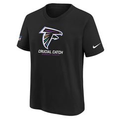 Atlanta Falcons Youth 2024 NFL Crucial Catch T-Shirt - Black - Nike