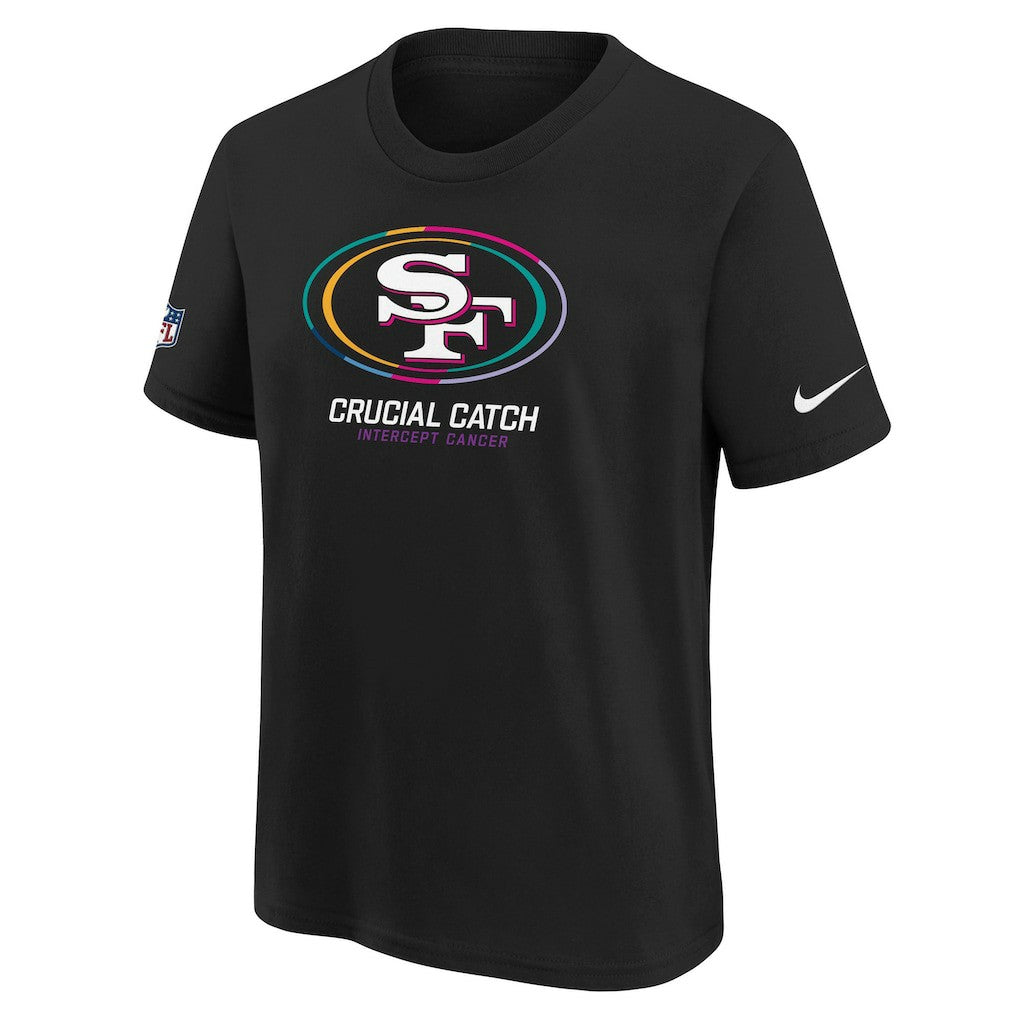 San Francisco 49ers Youth 2024 NFL Crucial Catch T-Shirt - Black - Nike