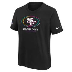 San Francisco 49ers Youth 2024 NFL Crucial Catch T-Shirt - Black - Nike