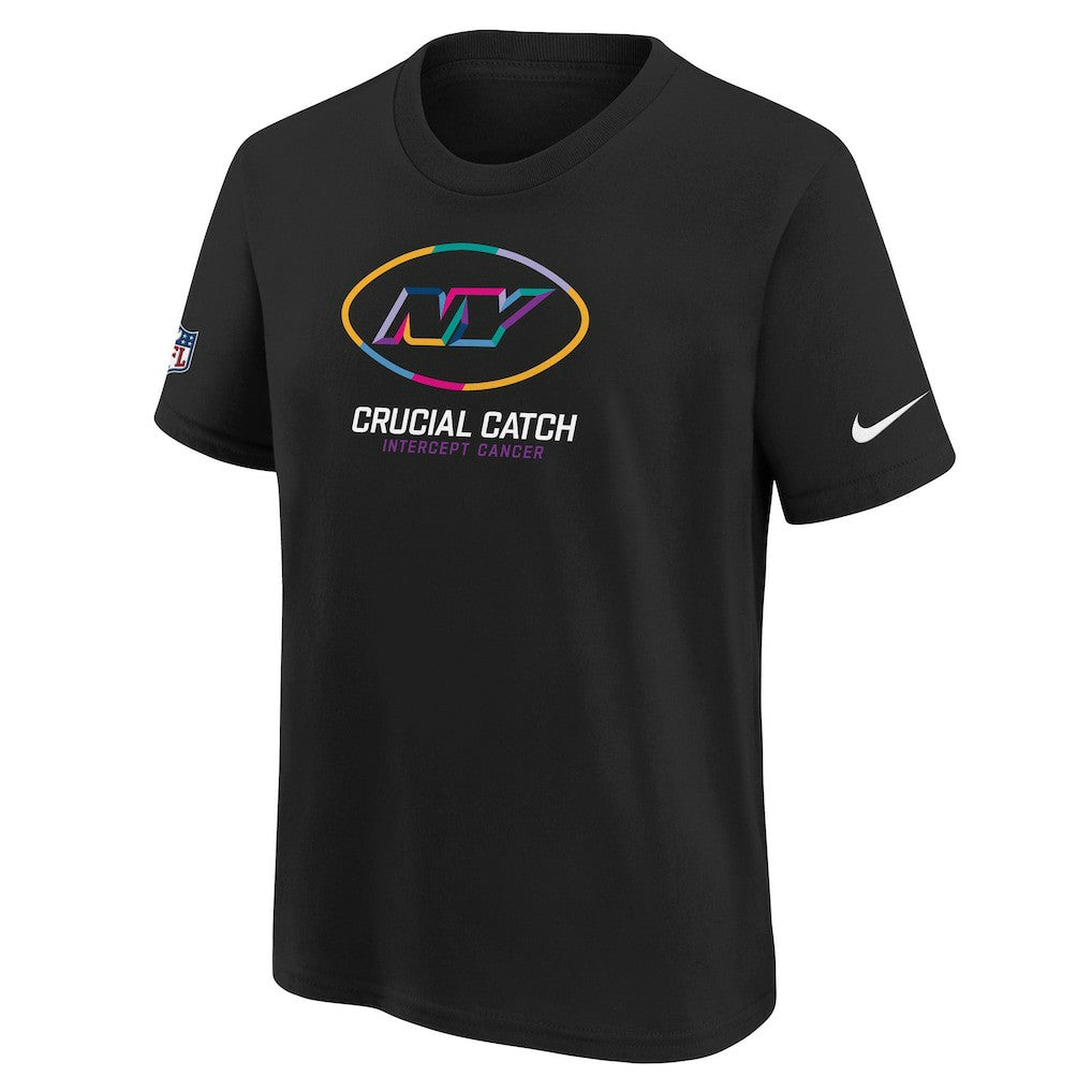 New York Jets Youth 2024 NFL Crucial Catch T-Shirt - Black - Nike