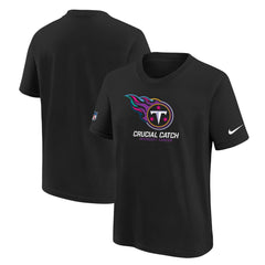 Tennessee Titans Youth 2024 NFL Crucial Catch T-Shirt - Black - Nike