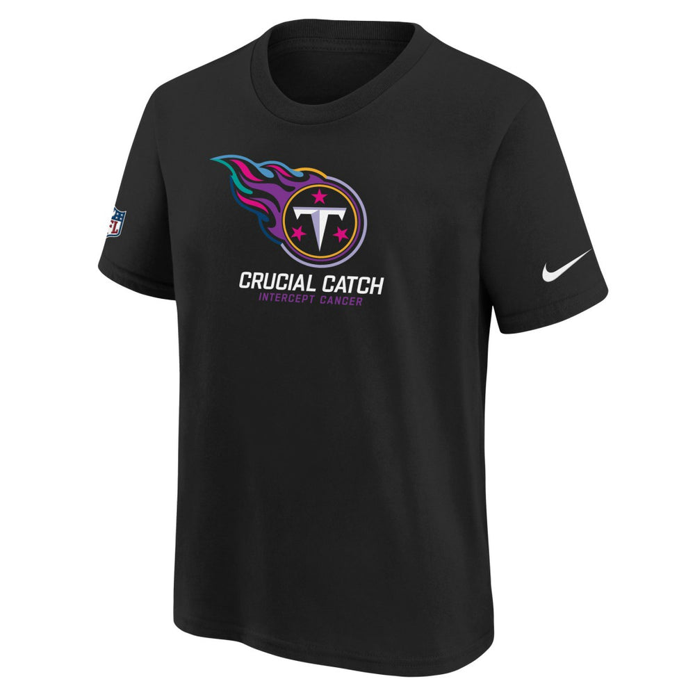 Tennessee Titans Youth 2024 NFL Crucial Catch T-Shirt - Black - Nike