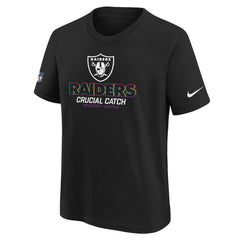 Las Vegas Raiders Youth 2024 NFL Crucial Catch T-Shirt - Black - Nike