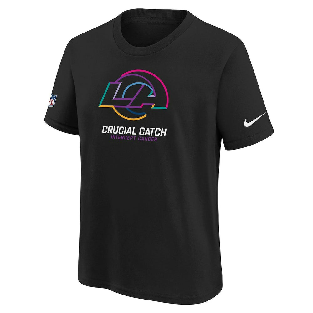 Los Angeles Rams Youth 2024 NFL Crucial Catch T-Shirt - Black - Nike