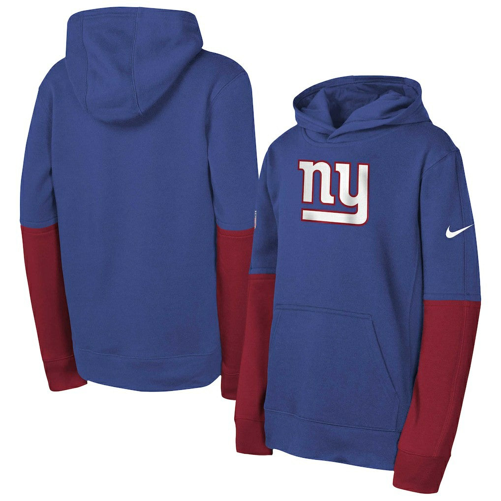 New York Giants Youth Club Pullover Hoodie - Royal - Nike