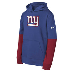 New York Giants Youth Club Pullover Hoodie - Royal - Nike