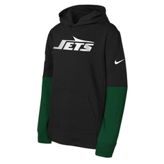 New York Jets Youth Club Pullover Hoodie - Black - Nike
