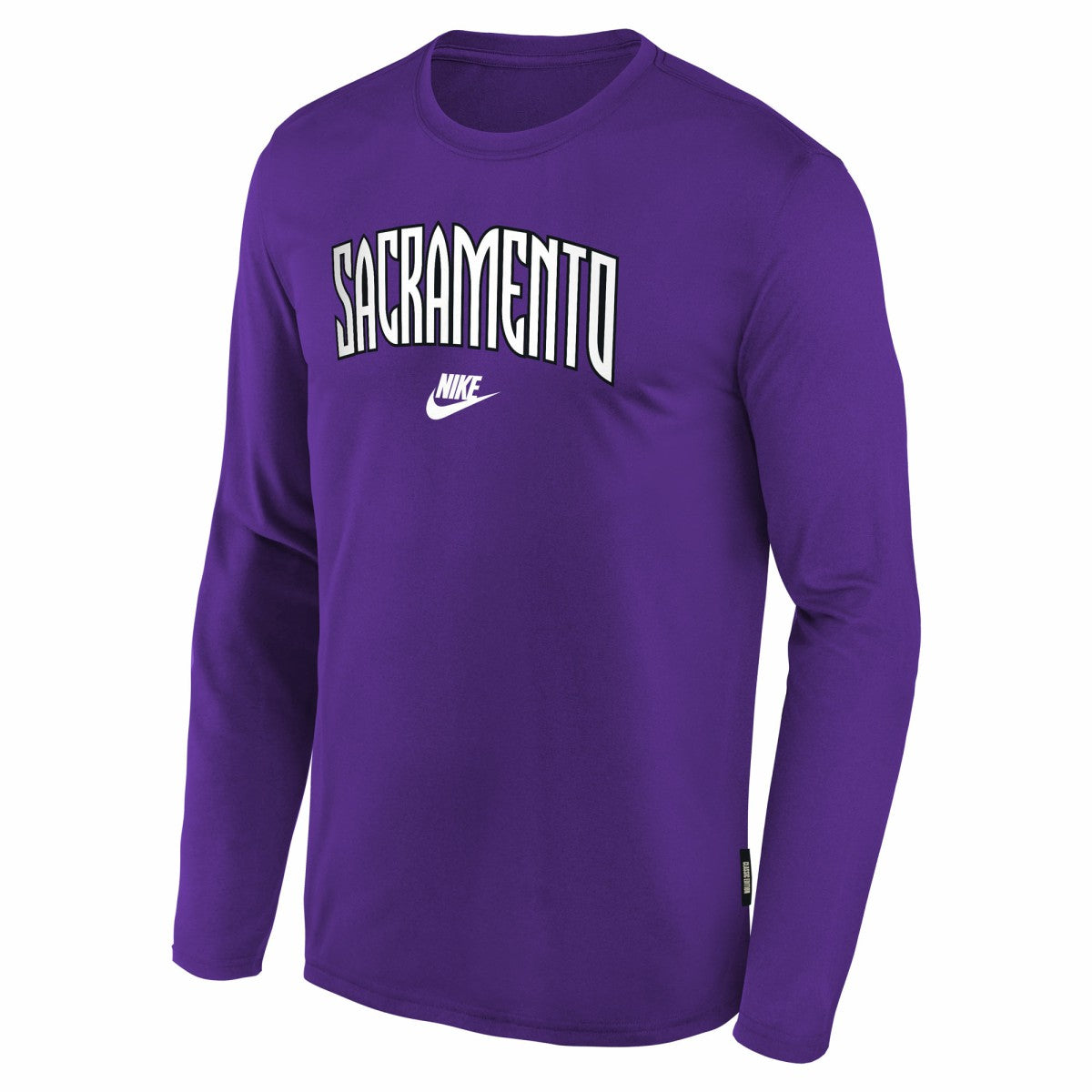 Nike Sacramento Kings Youth Hardwood Classics Long Sleeve T-Shirt Purple
