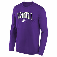Nike Sacramento Kings Youth Hardwood Classics Long Sleeve T-Shirt Purple