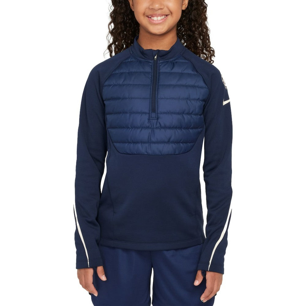 Nike - Chelsea Youth 2024/25 Academy Drill Quarter-Zip Top - Navy