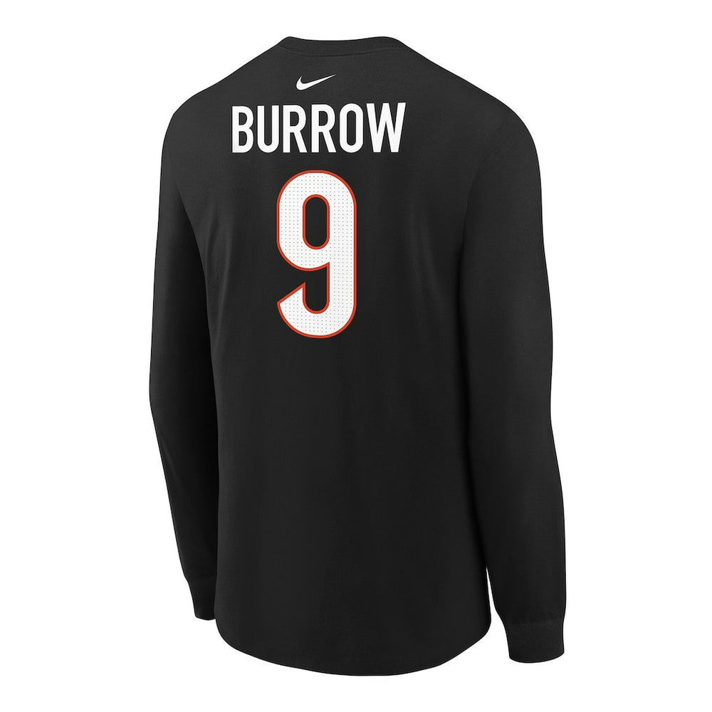 Joe Burrow Cincinnati Bengals Youth Player Name & Number Long Sleeve T-Shirt - Black - Nike