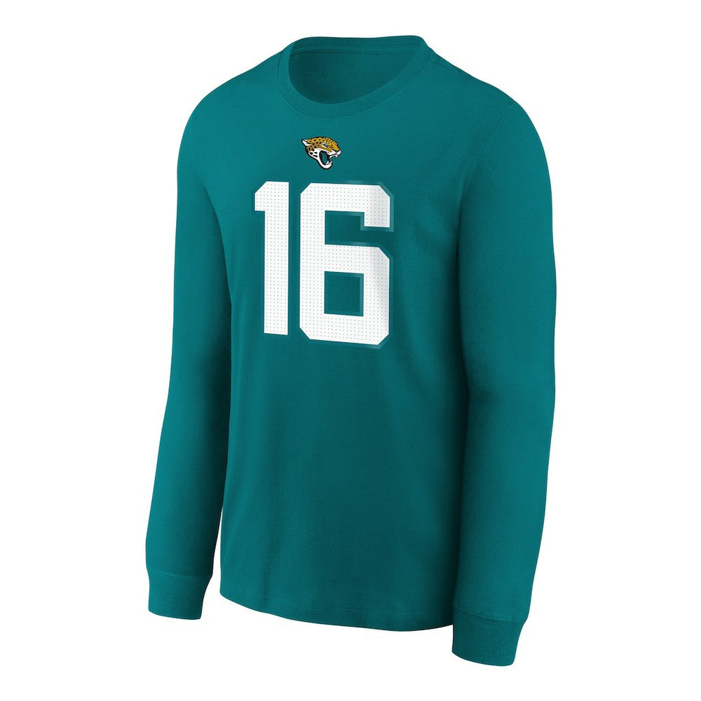 Trevor Lawrence Jacksonville Jaguars Youth Player Name & Number Long Sleeve T-Shirt - Teal - Nike