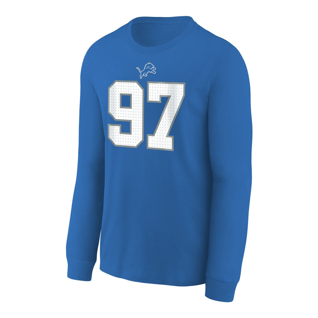 Aidan Hutchinson Detroit Lions Youth Player Name & Number Long Sleeve T-Shirt - Blue - Nike