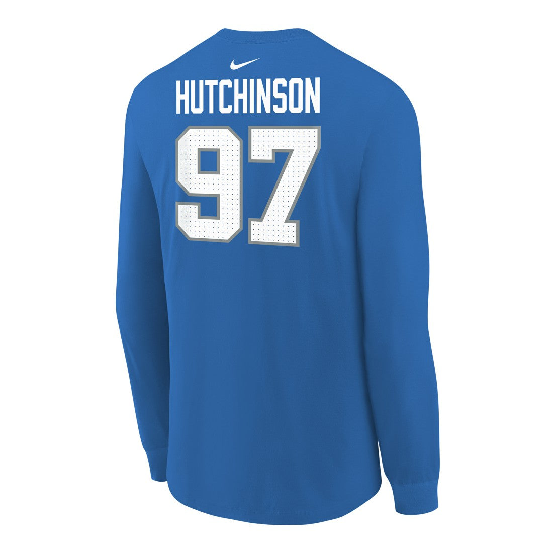 Aidan Hutchinson Detroit Lions Youth Player Name & Number Long Sleeve T-Shirt - Blue - Nike