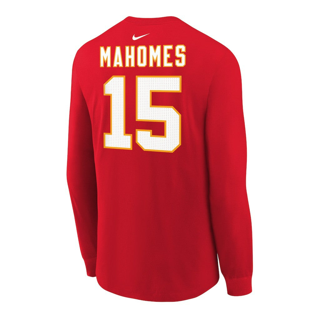Patrick Mahomes Kansas City Chiefs Youth Player Name & Number Long Sleeve T-Shirt - Red - Nike