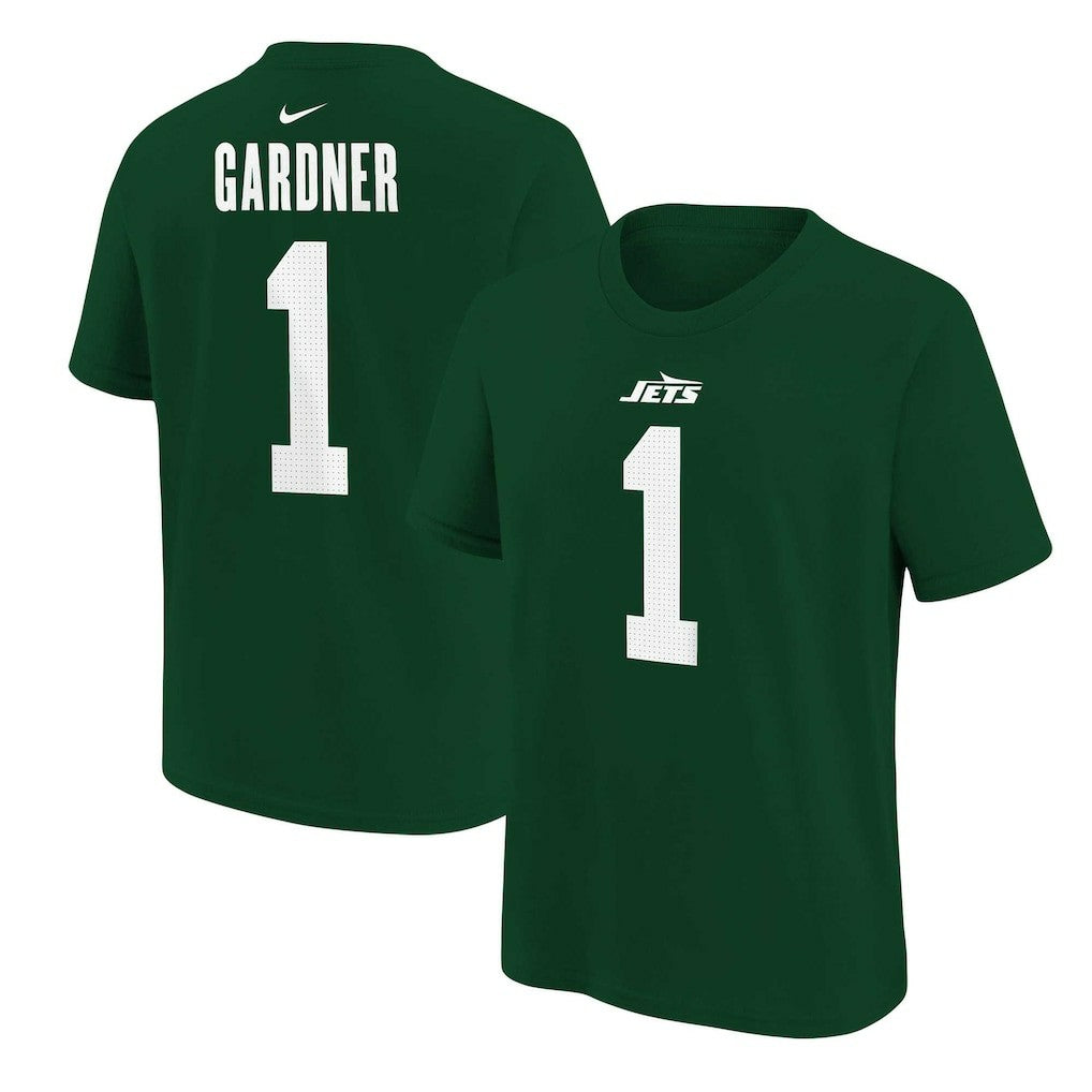 Ahmad Sauce Gardner New York Jets Youth Player Name & Number T-Shirt - Green - Nike