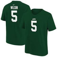 Garrett Wilson New York Jets Youth Player Name & Number T-Shirt - Green - Nike