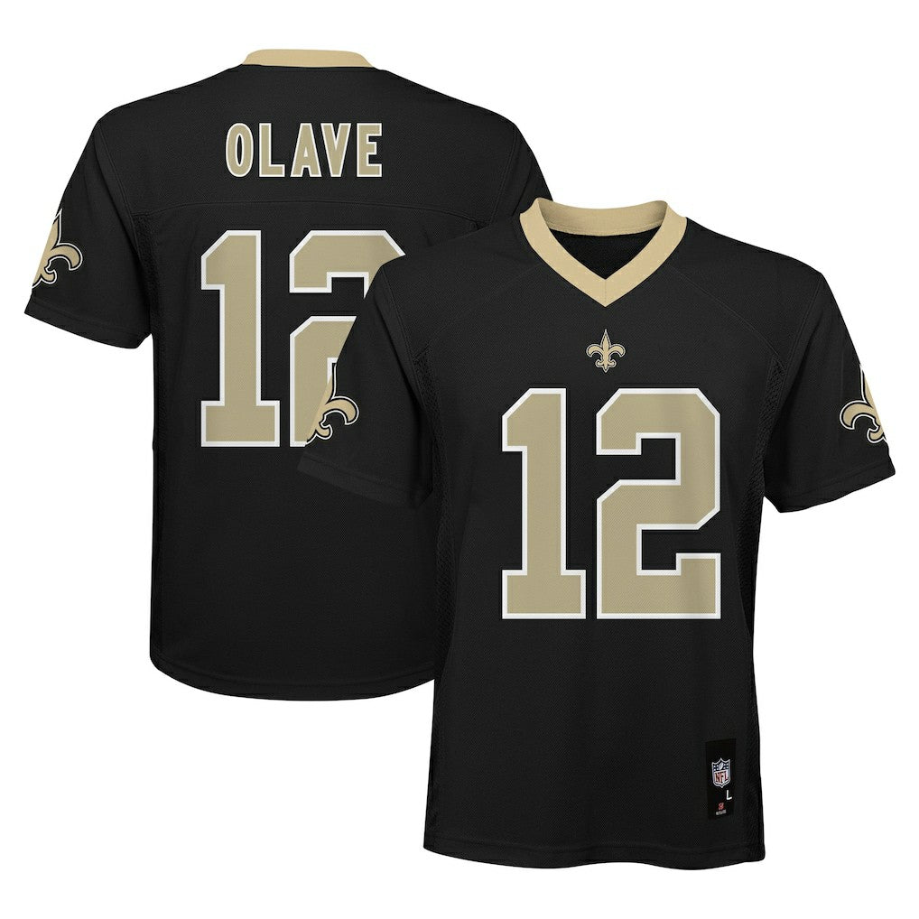 Chris Olave New Orleans Saints Youth Replica Player Jersey - Black - NFL