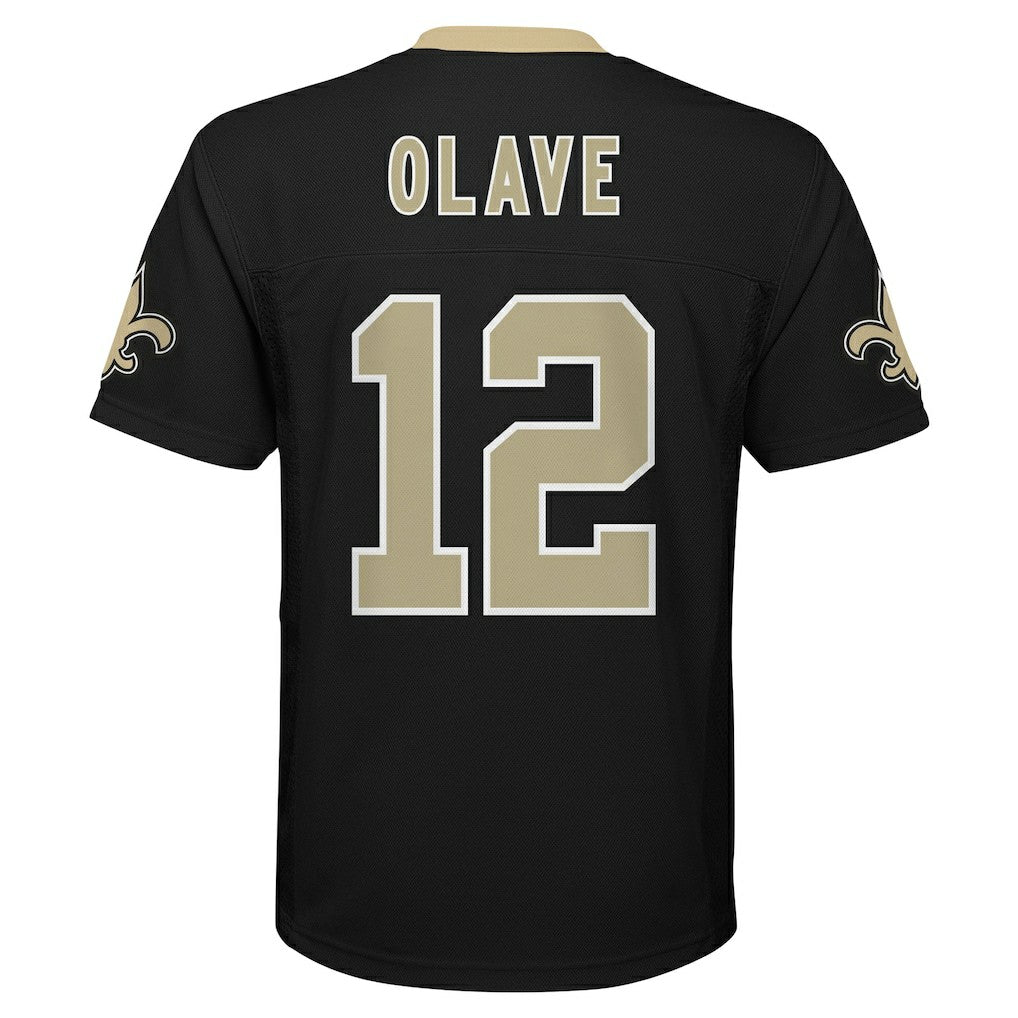 Chris Olave New Orleans Saints Youth Replica Player Jersey - Black - NFL