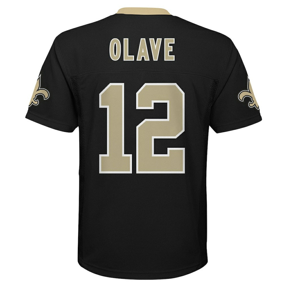 Chris Olave New Orleans Saints Youth Replica Player Jersey - Black - NFL