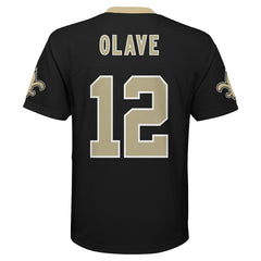 Chris Olave New Orleans Saints Youth Replica Player Jersey - Black - NFL