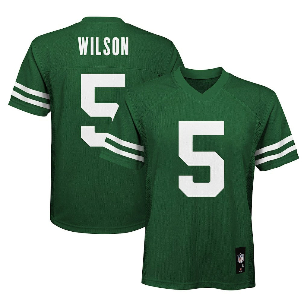 Garrett Wilson New York Jets Youth Replica Player Jersey - Legacy Green - NFL