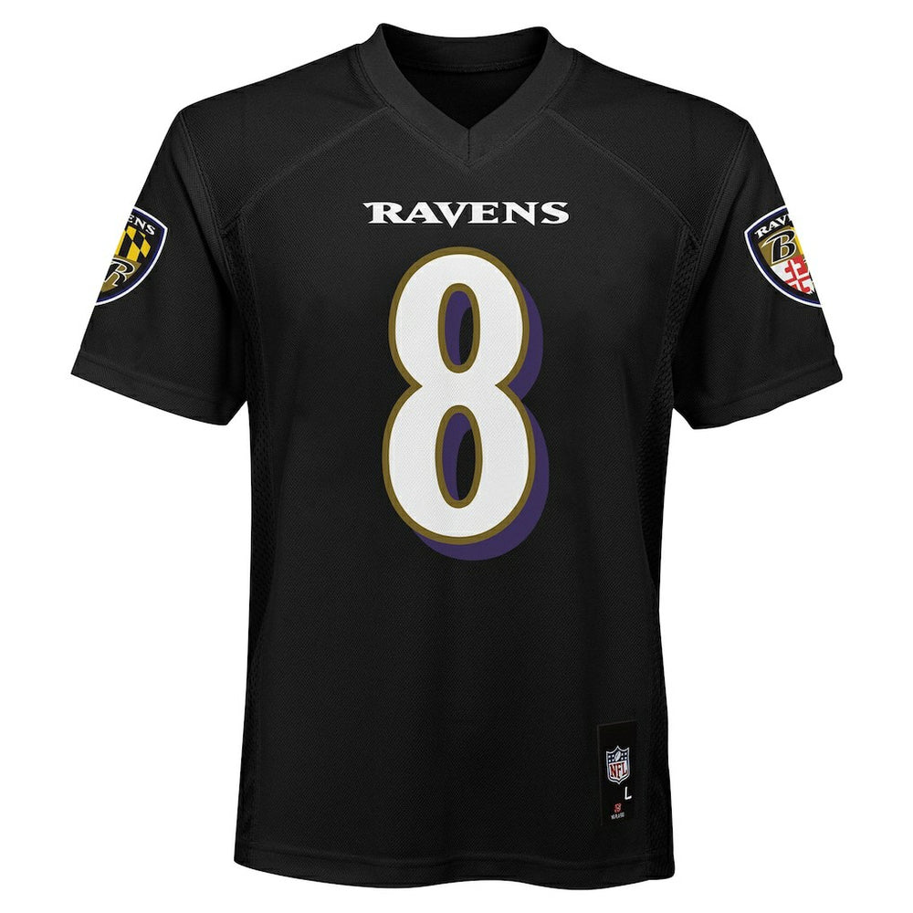 Lamar Jackson Baltimore Ravens Preschool Replica Player Jersey - Black - NFL