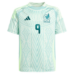 Adidas - Raul Jimenez Mexico National Team Youth 2024 Away Replica Player Jersey - Green