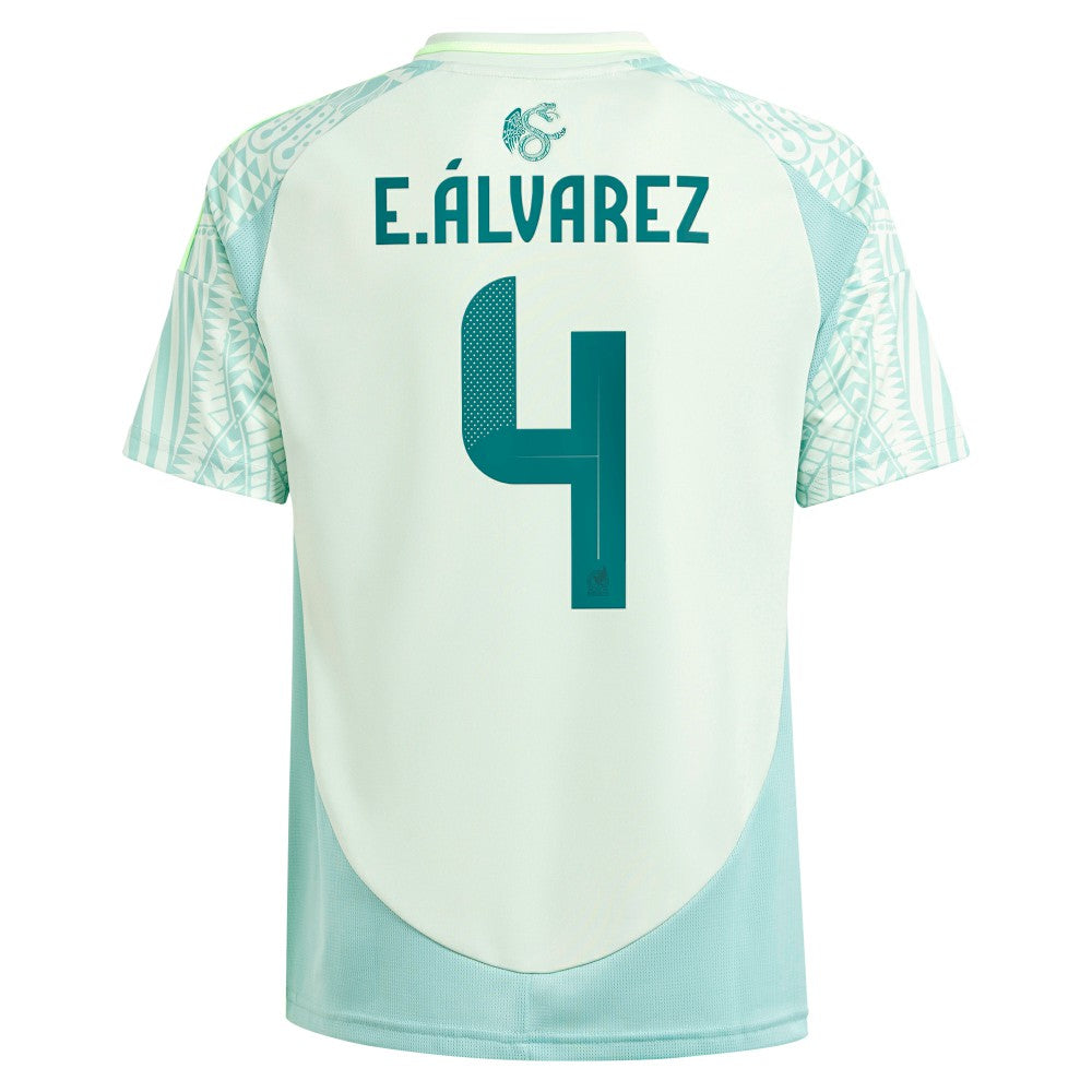 Adidas - Edson Alvarez Mexico National Team Youth 2024 Away Replica Player Jersey - Green