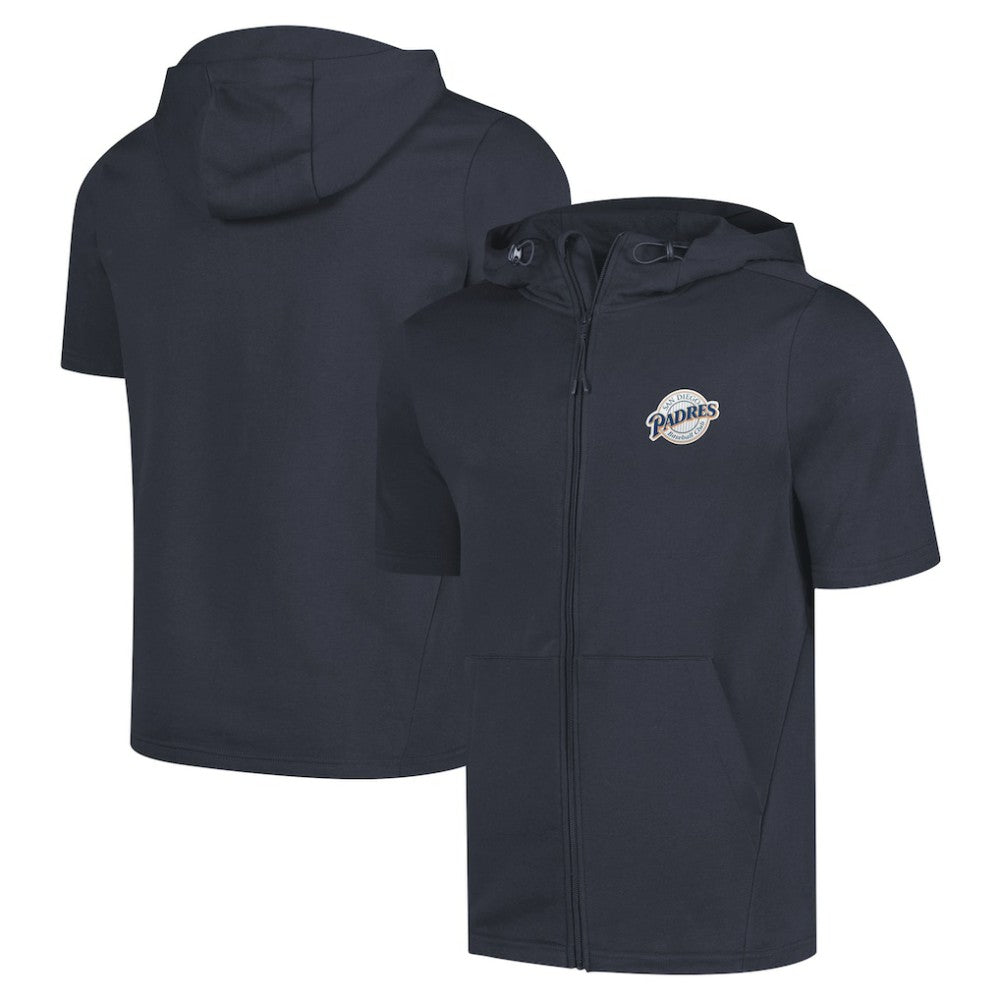 San Diego Padres Levelwear Recruit Short Sleeve Full-Zip Hoodie Near Me