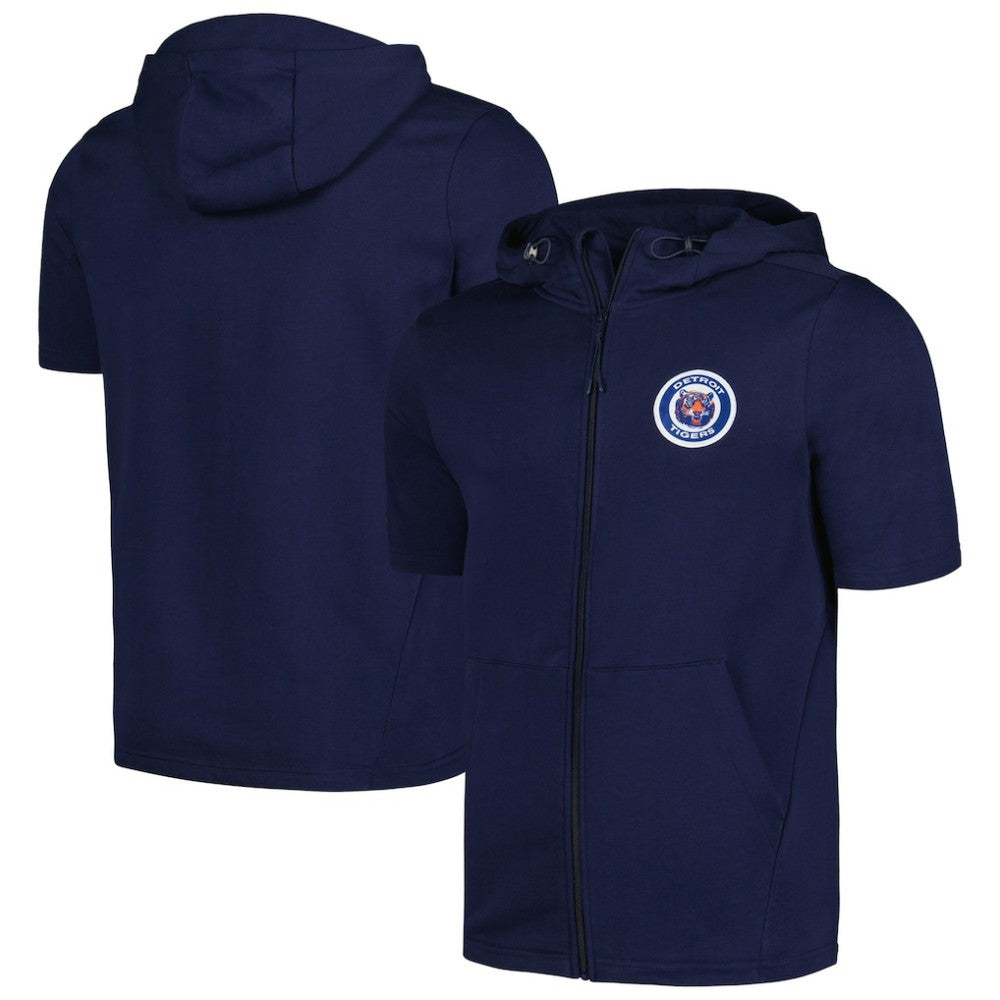 Detroit Tigers Levelwear Recruit Short Sleeve Full-Zip Hoodie Near Me