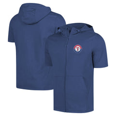 Texas Rangers Levelwear Recruit Short Sleeve Full-Zip Hoodie Near Me