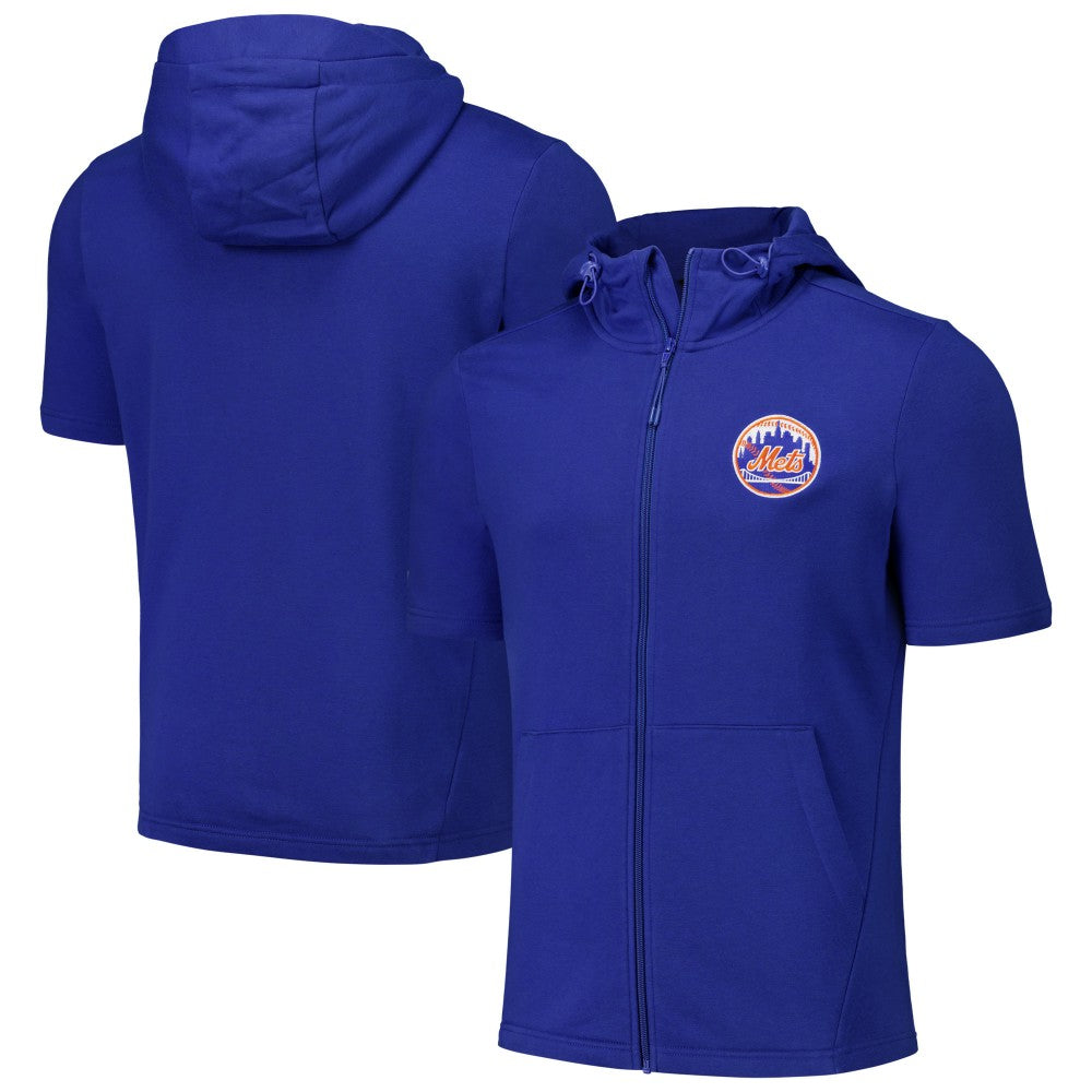 New York Mets Levelwear Recruit Short Sleeve Full-Zip Hoodie for sale