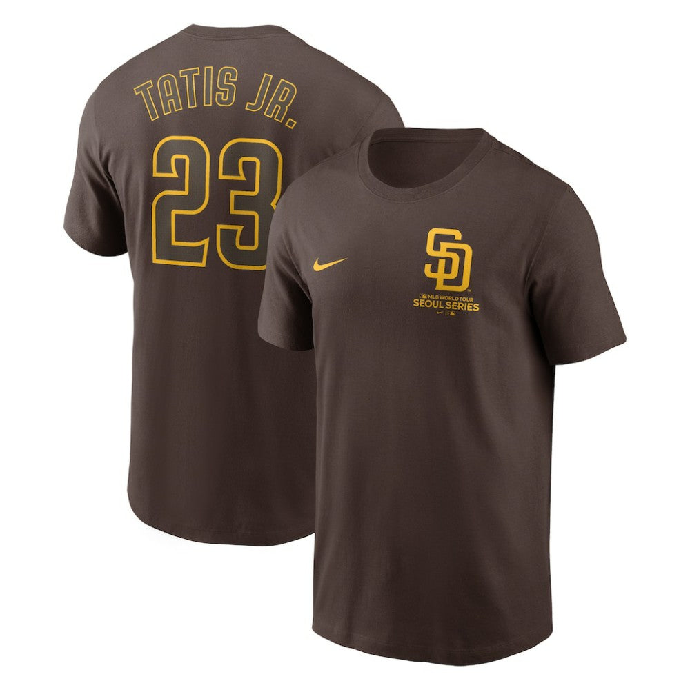Fernando Tatis Jr. San Diego Padres Nike 2024 MLB World Tour Seoul Series Name & Number T-Shirt Discount