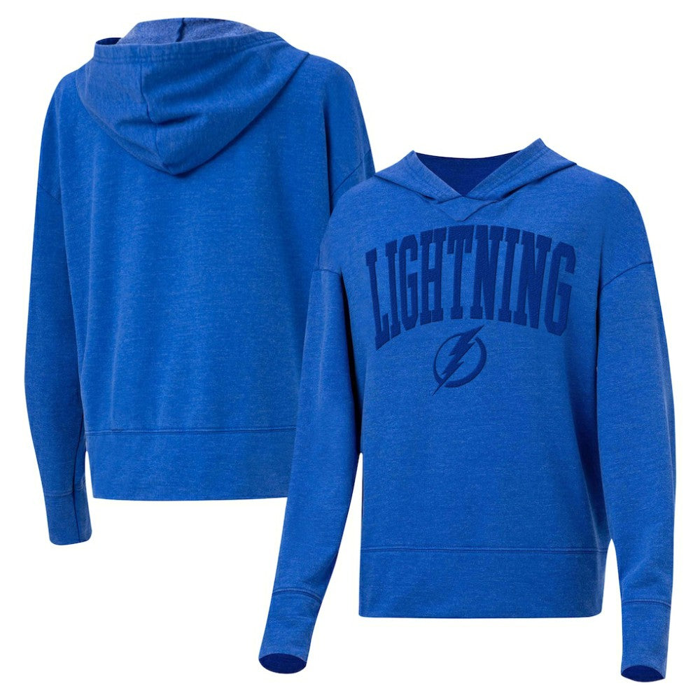 Tampa Bay Lightning Concepts Sport Women's Volley Pullover Hoodie - Blue | NHL Clearance