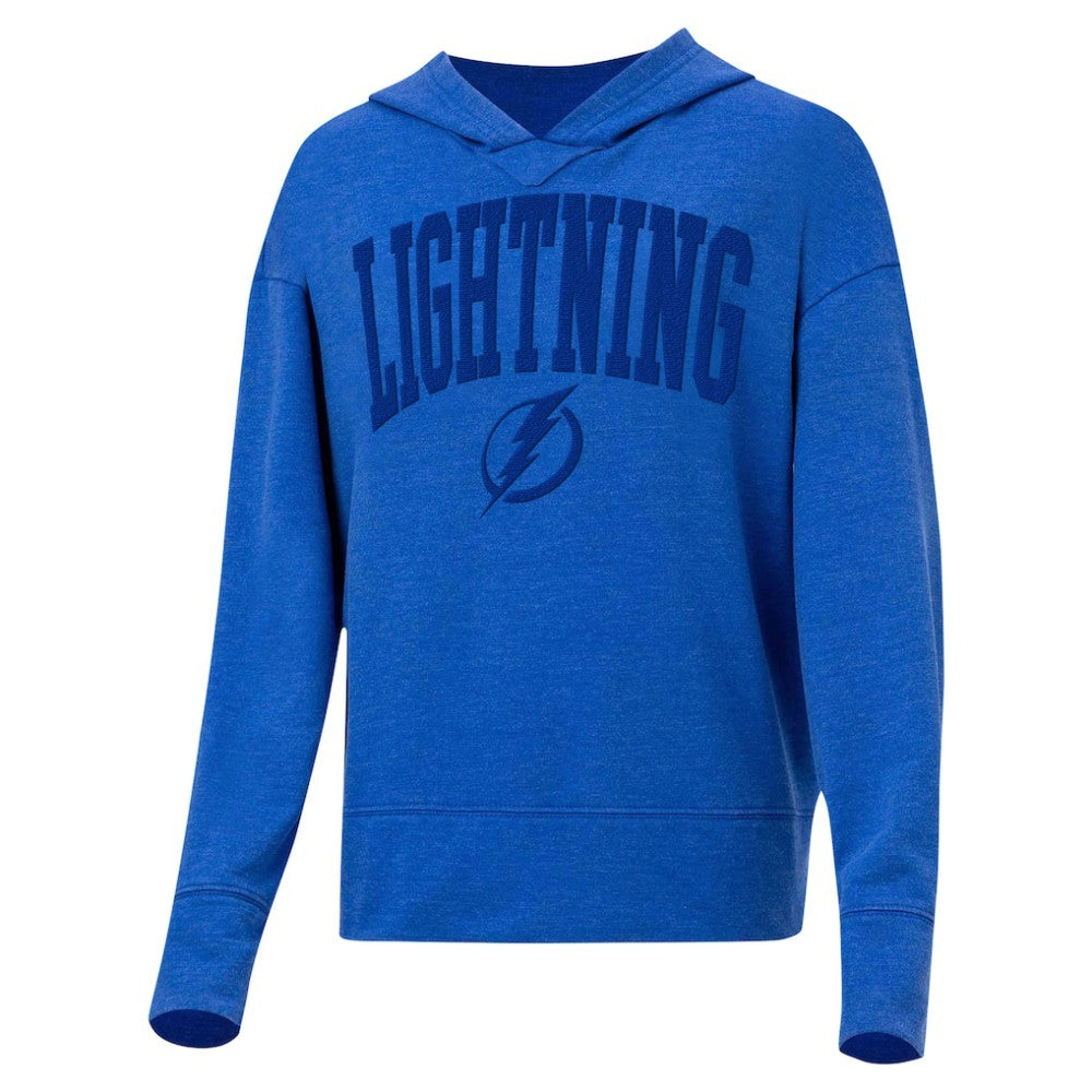 Tampa Bay Lightning Concepts Sport Women's Volley Pullover Hoodie - Blue | NHL Clearance