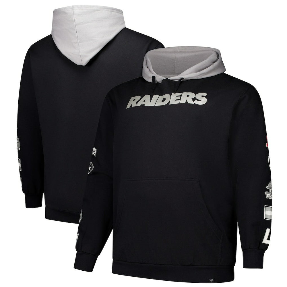 Las Vegas Raiders Big & Tall Patched Out Pullover Hoodie - Black - Fanatics